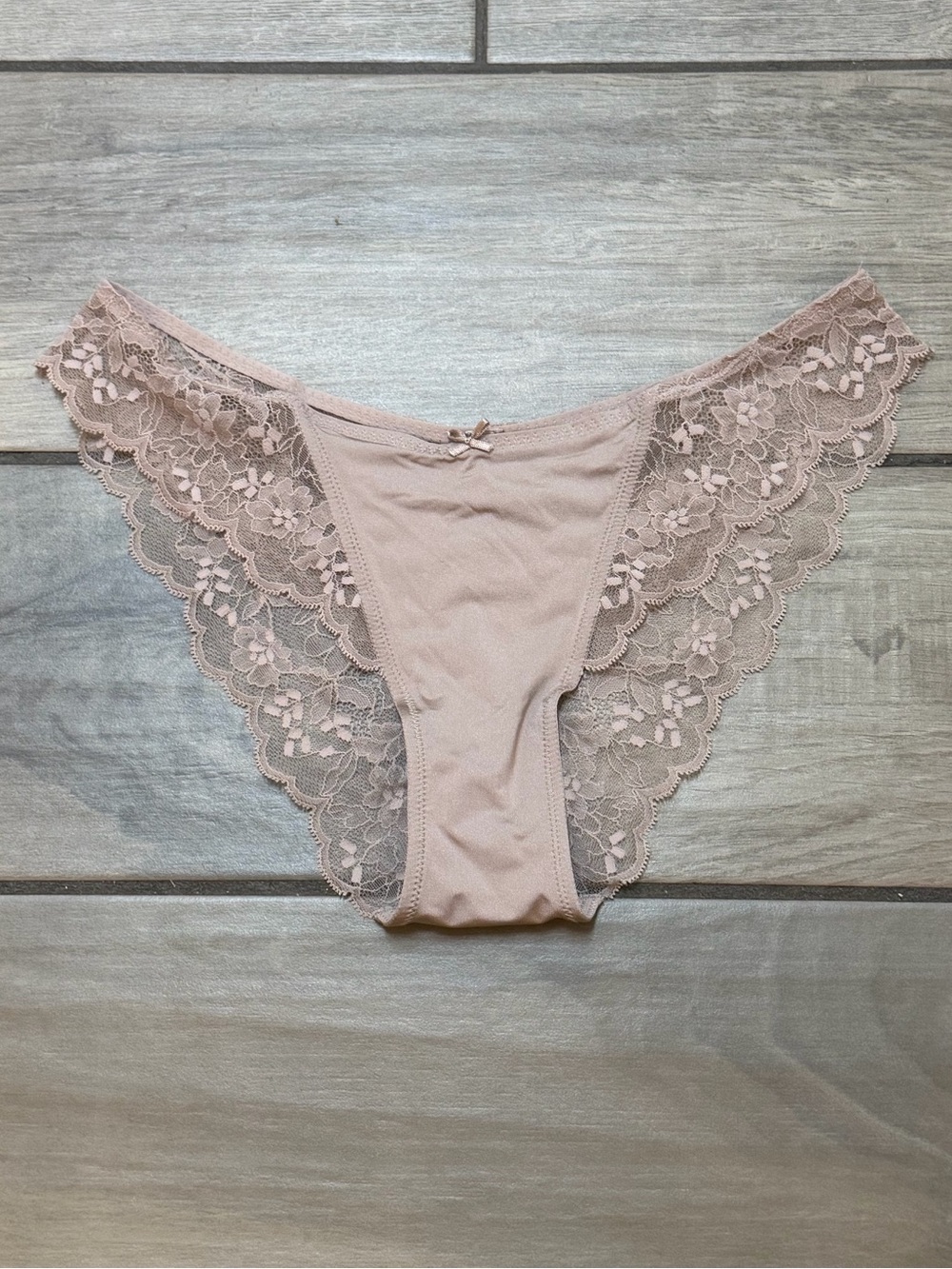 SKIMS Lace Bikini Panties Cocoa Brown